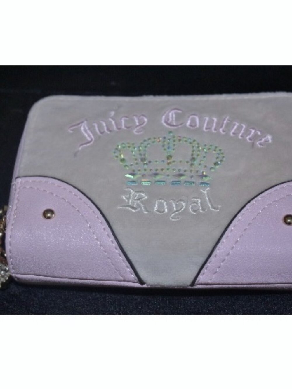New Velour Juicy Couture Crystal Compact Wallet